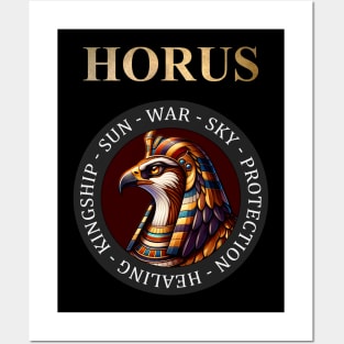 Egyptian God Horus Ancient Egyptian Mythology Posters and Art